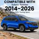 300lbs Lockable Roof Rack Cross Bars Compatible with 2014-2026 Subaru Forester (Not for Wilderness), Aluminum Roof Rails Crossbar for Rooftop Cargo Bars Luggage Kayak Bike Racks