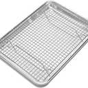 Cooling Rack, Oven Safe, 12x8.5  inches Baking Rack for Oven Cooking, Stainless Steel Wire Rack for Baking