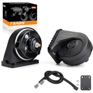FARBIN Car Horns Compatible with Honda (before 17 year) 12V Waterproof Auto Horns Loud with 1 to 2 Horn Plug (Honda horn with 1 to 2 Converter Wiring)