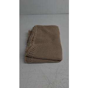 RESARE Waffle Bath Mat, Super Absorbent Non Slip, Machine Washable, Ultra Soft Boho Bath Rugs with Tassels, Upgraded Bordered Design, 17"x24" Brown
