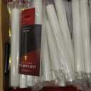 YAUNGEL Christmas Window Candles, 6 Pack Battery Operated Flameless Taper Candles for Windows with Timer Remote, Electric Candle Lights with Candle Holders Suction Cups for Christmas (Gold Base)