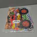 Chinco 20 Pieces Truck Party Sign Truck Theme Birthday Decorations Checkered Colorful Car Cardboard Cutouts Backdrop Door Porch Yard Welcome Sign Party Favors for Outdoor Indoor Home Bedroom