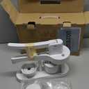 3FP-Button Maker Machine 58mm, Professional Badge Making Kit with 50 Parts, No Installation DIY Badge Maker, Pin Press Machine, Kids Craft Kit for Crafts, Schools (White)