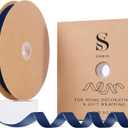 Navy Blue Christmas Velvet Ribbon for Tree, Gift Wrapping, Flower Bouquet, Wreath Decorations, Bow Making 5/8'', 25 Yards