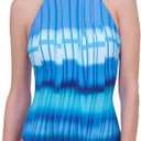 Gottex Women's Golden Hour High Neck One Piece Bathing Suit (Blue, Size 10)