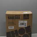 SEE SPRING 12 Pack Shoe Storage Box, Clear Plastic Stackable Shoe Organizer for Closet, Space Saving Foldable Shoe Rack Sneaker Container Bin Holder (Large Fit Size 9)