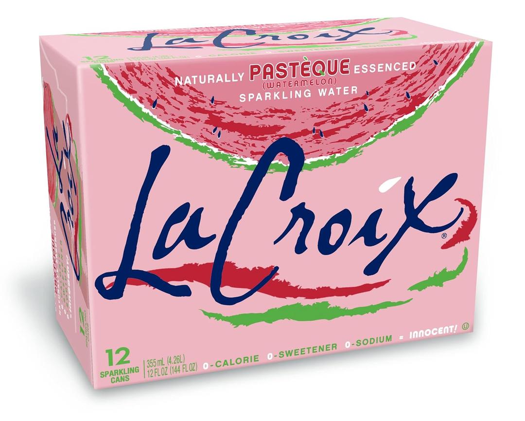 La Croix, Watermelon Sparkling Water, 12 Pack, 12 Fl Oz (Best Before 03/31/27)