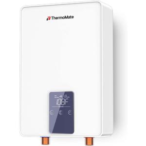 Mini Tankless Water Heater Electric 110V ~ 120V for Sink, ThermoMate 4.5kW 37.5A at 120V Small Point of Use Water Heater CSA Approved, Must HardWird Requiring 10AWG Wire