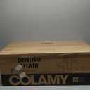 COLAMY Folding Dining Chairs Set of 2, Foldable Chairs with Padded Seats, Wood Folding Dining Room Chairs for Dinner, Kitchen, Party, Camping, Beige