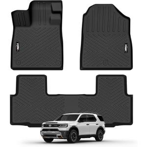 Floor Mats for 2026 Honda PassportAll Weather TPE Protection Floor Liners 1st & 2nd Row Floor Liners for 2026 Honda Passport Accessories