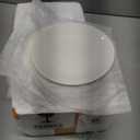 Ceramic Dessert Plates Set of 16, 6 Inch White Appetizer Plates, Round Small Plate for Cake Snacks, Porcelain Serving Plate for Appetizers, Microwave Oven and Dishwasher Safe (16 Pcs)