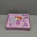 Gifts2U Hair Salon Toys for Girls, 26 Pcs Realistic Girl Beauty Salon Playset Hair Styling Set with Blow Dryer, Barber Costume Apron, Scissors and Stylist Accessories