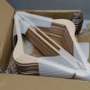 Nature Smile 20 Pack Unfinished Natural Solid Wooden Clothes Hangers Wood Suit Coat Jacket Hanger with Extra Smoothly Cut Notches and Bar - 360Stronger Rotatable Hook