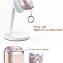 TATOFY Cover for AirPods Pro 4th Generation Case with Lock Clip Cleaner Kit Slim Hard AirPod 4 Lock Case Compatible with MagSafe (Gray Purple)
