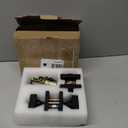 Square Black Door Knob and Deadbolt Lock,Single Cylinder Deadbolt Lock and Door Knob Set, Keyed Alike Eexterior Door Locks for Front Door (Matte Black,1PACK)