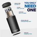 Frost Buddy Universal Can Cooler - Fits All - For Regular 12 & 16 oz or Slim-Size Bottles - Insulated Double-Walled Stainless Steel (Royal)