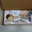 Martha Stewart Richburn 4-Piece Gold Stainless Steel Measuring Spoons Set  Durable and Stylish Kitchen Measuring Tools for Precise Baking and Cooking