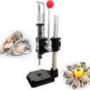 Oyster Shucking Machine, Manual Oyster Shucker Tool, Oyester Shells Opener with High Hardness Needle, Adjustable Height Seafood Shucking Tools for Oyster Clams Scallops Shellfish