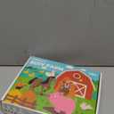 hahaland Busy Board for 1 Year Old - Farm Animals Quiet Busy Book for Toddlers 1-3 - Montessori Toys for 1 Year Old Boy Girl Gifts - Educational Activity Books Felt Learning Board Airplane Travel Toys