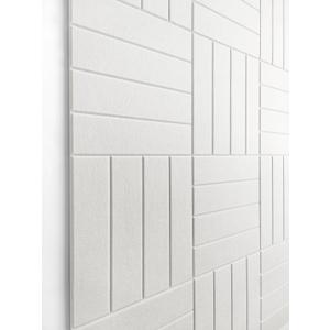 White Felt Bulletin Board Tiles | Modern Cork Board Alternative | Large Cork Boards for Walls | Aesthetic Felt Wall Panels for Office & Home Decor | Pin Board & Photo Board (12-Pack) | White