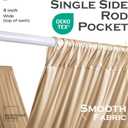 50ftx40ft Champagne Ceiling Curtain for Wedding Parties 10 Panels Wrinkle-Free 40 FT Long Tent Draping Curtains for Wedding, Birthday & Theme Parties, 40ft Height with Rod Pocket