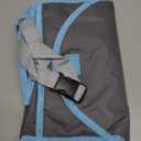 Dual-Belt Baby High Chair Cover, Upgrade Version, for Wooden or Restaurant High Chair, Sturdy and Robust Material, Waterproof Washable Stain and Slip Resistant, Gray