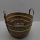 Wyhqgn Woven Planter Basket Plant Pot Ornament Organizer Decorative Storage Basket Plant Container for Picnic Home Office Yard Patio, 30cmx30cmx26cm