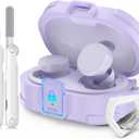 Safety Lock Case for Bose QuietComfort Earbuds Case(2024),Military-Grade Drop Protection Hard Case Cover for Bose New QuietComfort Bluetooth Earbuds with Cleaning Kit & Carabiner (Charger not Included)