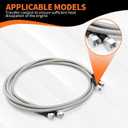 6AN 70" Transmission Fluid Oil Cooler Hose Line kit Compatible with Transmission TR6060 C5 C6 AOD 4L80E TH350 TH400 4L60E 700R4 200-4R