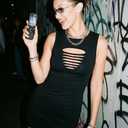 Summer Dresses for Women Sexy Club Summer Bodycon Ruched Cocktail Mini Dress Cut Out Date Night Short Dresses (Black, XL)