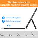 Trackpad Keyboard Case for Samsung Galaxy Tab A9 Plus/A9+ 11 Inch 5G 2023 SM-X210/X216/X218, 7-Color Backlit Slim Wireless Detachable Magnetic Keyboard for A9+ Tablet with S Pen Holder Black