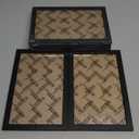 Fxojyvo Engineered Wood 5x8 Picture Frame Set of 6, Black Frame for 5 x 8 Inch Picture Poster Photo, Light Weight 5 by 8 Frame with Wood-grain for Wall - 6 Pack/Black/5"x8"