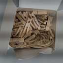 Mini Wooden Clothespins With Jute Twine, 250pcs, 1 Inch Photo Paper Peg Pin Craft Clips With 66ft Natural Twine for Scrapbooking, Arts & Crafts, Hanging Photos (Natural Color)