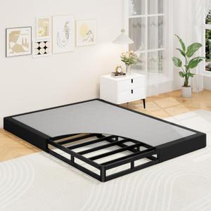 Awesofurni King Box Spring, 5 Inch Low Profile King Size Box Spring Only, Heavy Duty Metal Frame Mattress Foundation with Fabric Cover, Easy Assembly-Noise Free