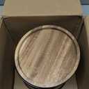 DOWAN 7.6" 360 Rotating Utensil Holder, Kitchen Utensil Holder for Countertop, Ceramic Utensil Crock, Large Cooking Utensil Caddy for Kitchen Counter, Protection Cork Bottom, Black