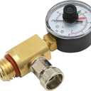 VIKKSAER 98209800 Brass Air Relief Valve with Pool Filter Pressure Gauge, Replacement for Pentair Clean and Clear Quad DE 4000 and FNS Series Filters, Replaces 98209800