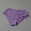 Women V Cut Full Coverage Bikini Bottom - High Waist Swim Bathing Suit Bottoms Cross V Front Swimsuit (Medium)