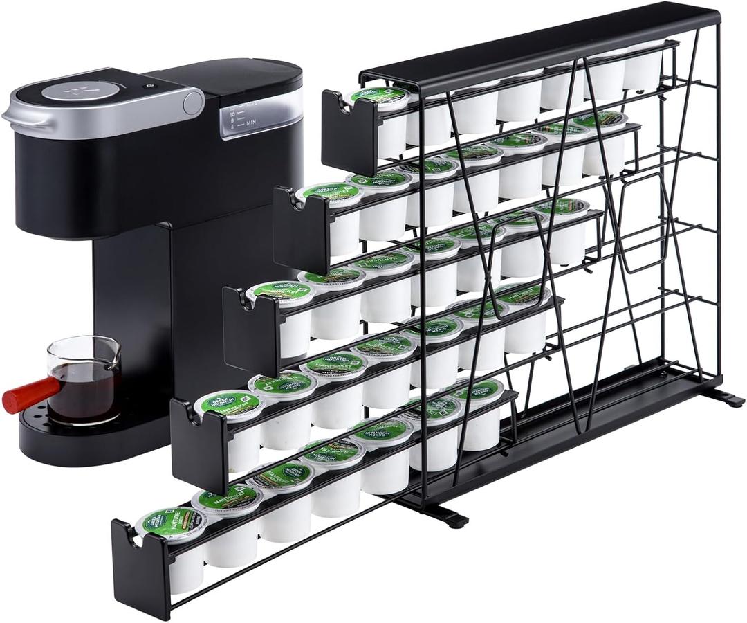 ZCDCP for K Cup Coffee Pod Holder, K Cup Holder Drawer Wall Mounted Coffee Pod Organiser (Holds 70 Coffee Pods)