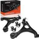 A-Premium Set of 4, Front Lower Control Arm, Lower Ball Joint, Compatible with Honda Civic 2006-2011, Acura CSX 2006-2011