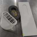 BLACK+DECKER Portable Air Conditioner, 8,000 BTU (3,950 BTU SACC) for Rooms up to 400 Sq. Ft., Portable AC with Follow Me Remote Control and Window Kit, BPACT08WT, White