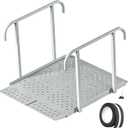 39" Folding Wheelchair Ramp with Handrails, 440LB Heavy Duty Portable Wheelchair Ramp for Steps, Adjustable Height 1"-7", Extra Wide Handicap Ramp for Home, Mobility Scooter & Doorway Access.
