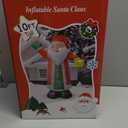 FunFanso 10 FT Christmas Inflatable Santa Claus with Lantern & Green Gloves, Xmas Blow up Outdoor Decorations, Built-in LED Lights for Yard Garden Lawn Patio Indoor Winter Holiday Home Party Decor