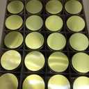 Aoriher 48 Pcs 8oz Plastic Mason Jars with Lids Round Clear Plastic Jars Containers Refillable Small Empty Storage Containers Food Canisters for Kitchen Storage(Gold)