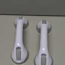 Grab Bars for Bathtubs and Showers, 2 Pack Shower Handle 12 Inch Strong Suction Shower Bar, Safety Bars for Shower Chair, Bathroom Grab Bar for Senior (Gray White)