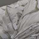 APSMILE Oversized King Down Feather Fibers Duvet Insert - Ultra-Soft All Season Down Feather Fibers Comforter Hotel Collection Comforter, Fluffy Medium Warmth (White, 120"x98")