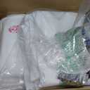 5 Pack 132 Inch White Tablecloths for Round Tables
