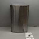 Ninestars Automatic Touchless Motion Sensor Rectangular Trash Can 13.2 Gallons, 50L, Silver, 13 Gal. 50 L, Silver Trim