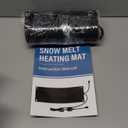 1 Pcs Heated Snow Melting Mat, 10 x 30 in Non-Slip Rubber Heated Outdoor Mats, Snow and ice Melting Mats FOI Winter Outdoor Stairs, Steps, Walkways, Driveway, Doorways, 2 in/h Melting Speed, Black