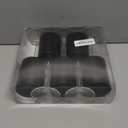 Black & Clear Two-Tone Wine Glass Set - 14 Oz (5 Pieces) - Elegant, Sophisticated Design for Upscale Events & Unforgettable Moments  Ideal for Wine Tasting, Celebrations, and Gifting