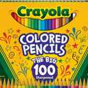 Crayola Colored Pencils, Assorted Colors, Set Of 100 Pencils